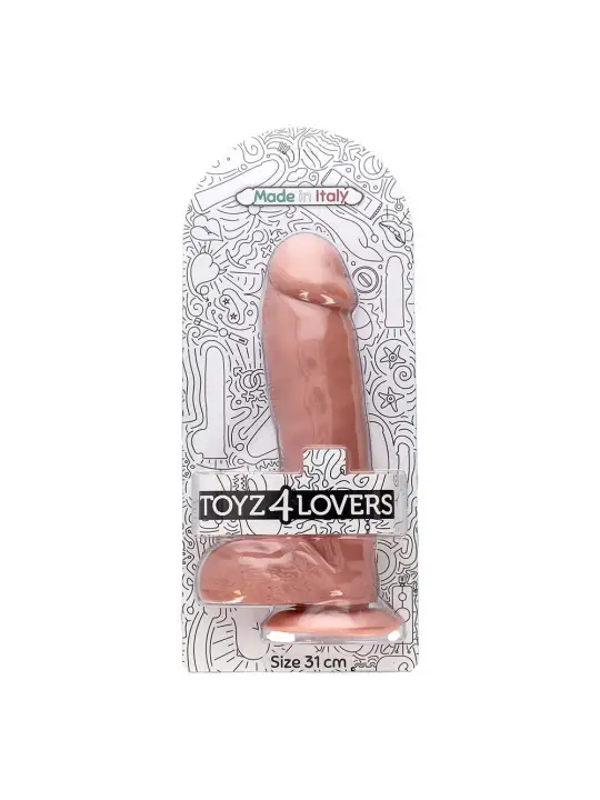 DILDO REALISTA FULVIO PINK 31 CM MADE IN ITALY