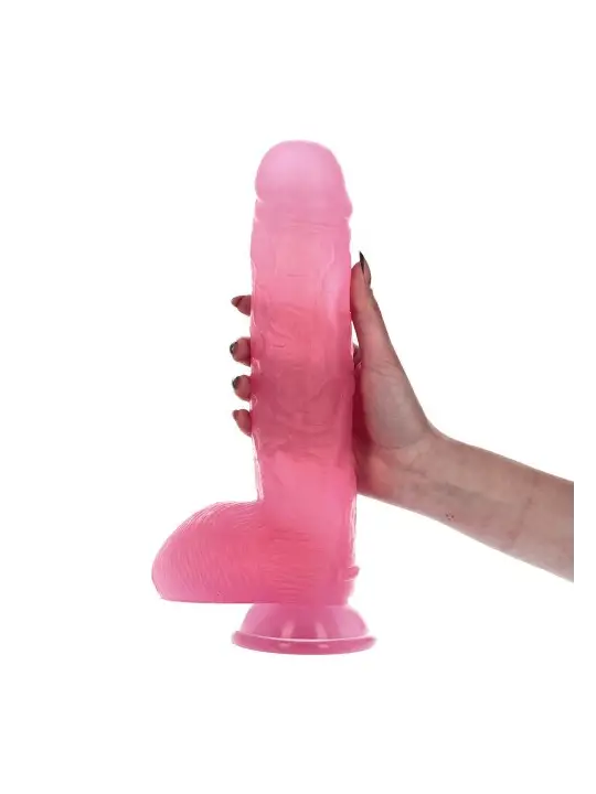 DILDO REALISTA BRUTO 31.5 CM ROSA MADE IN ITALY 