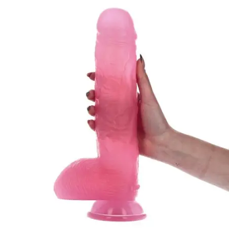 DILDO REALISTA BRUTO 31.5 CM ROSA MADE IN ITALY 