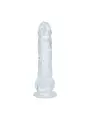 DILDO REALISTA COM TESTÍCULOS 5 /12.7 CM TRANSPARENTE REAL ROCK 