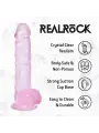 DILDO REALISTA COM TESTÍCULOS 5 /12.7 CM ROSA REAL ROCK