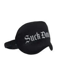 VENDA SUCK DON'T BITE PRINTED SATIN PRETA OUCH!