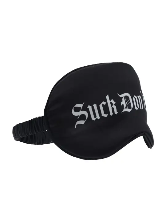 VENDA SUCK DON'T BITE PRINTED SATIN PRETA OUCH!