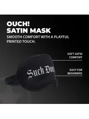 VENDA SUCK DON'T BITE PRINTED SATIN PRETA OUCH!