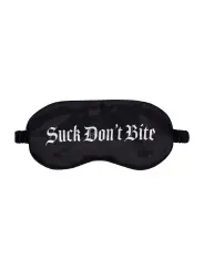 VENDA SUCK DON'T BITE PRINTED SATIN PRETA OUCH!