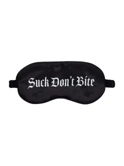 VENDA SUCK DON'T BITE PRINTED SATIN PRETA OUCH!