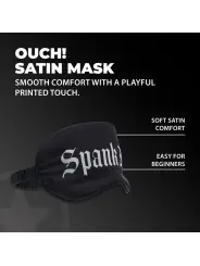 VENDA SPANK ME PRINTED SATIN PRETA OUCH!