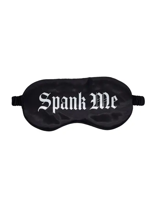 VENDA SPANK ME PRINTED SATIN PRETA OUCH!