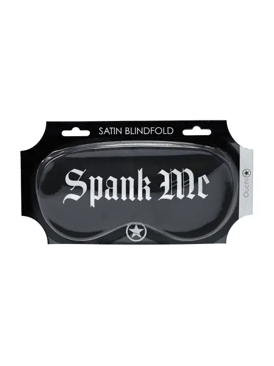 VENDA SPANK ME PRINTED SATIN PRETA OUCH!
