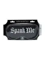 VENDA SPANK ME PRINTED SATIN PRETA OUCH!
