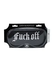 VENDA FUCK OFF PRINTED SATIN PRETA OUCH!