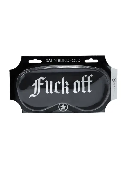 VENDA FUCK OFF PRINTED SATIN PRETA OUCH!