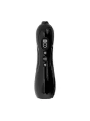 AUTOMATIC VAGINA AND BREAST PUMP WITH ROTATING AND VIBRATING TONGUE - BLACK