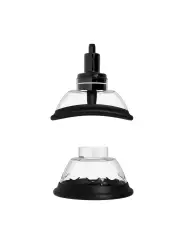 AUTOMATIC VAGINA AND BREAST PUMP WITH ROTATING AND VIBRATING TONGUE - BLACK