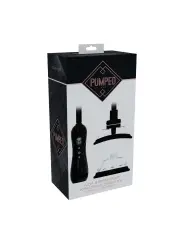 AUTOMATIC VAGINA AND BREAST PUMP WITH ROTATING AND VIBRATING TONGUE - BLACK