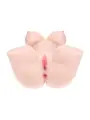 BODYFORMS - AVELINE LUXE - DUAL ENTRY VIBRATING MASTURBATOR - 14 KG / 30.9 LBS - FLESH