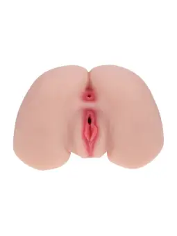 BODYFORMS - MIA HART - DUAL ENTRY VIBRATING MASTURBATOR - 2,5 KG / 5.7 LBS - FLESH