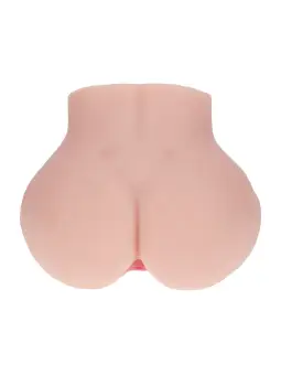BODYFORMS - MIA HART - DUAL ENTRY VIBRATING MASTURBATOR - 2,5 KG / 5.7 LBS - FLESH