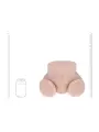 BODYFORMS - MIA HART - DUAL ENTRY VIBRATING MASTURBATOR - 2,5 KG / 5.7 LBS - FLESH