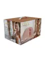 BODYFORMS - MIA HART - DUAL ENTRY VIBRATING MASTURBATOR - 2,5 KG / 5.7 LBS - FLESH
