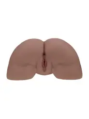 BODYFORMS - CLARA VOSSIN - DUAL ENTRY VIBRATING MASTURBATOR - 6,3 KG / 14.1 LBS - BROWN