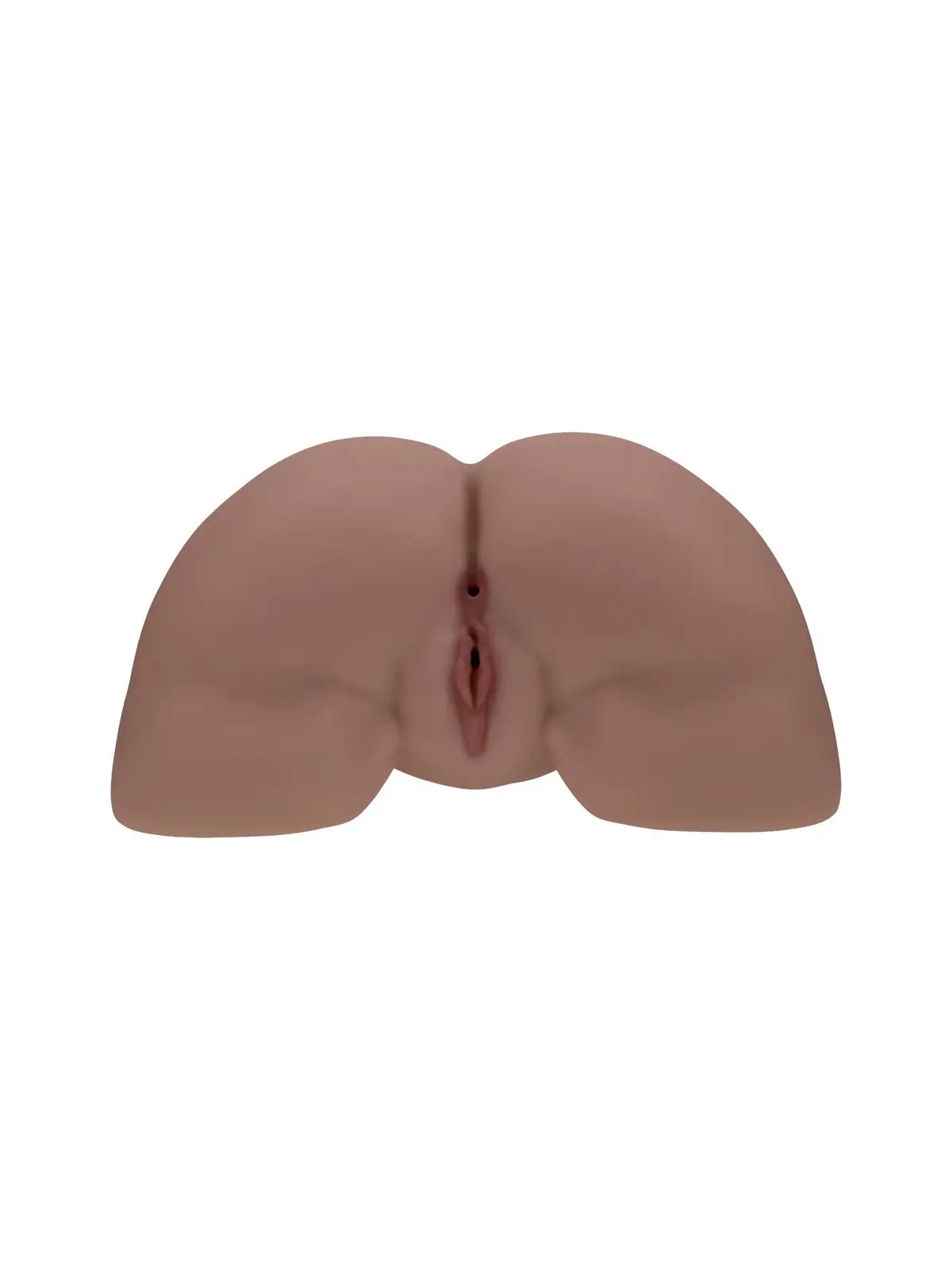 BODYFORMS - CLARA VOSSIN - DUAL ENTRY VIBRATING MASTURBATOR - 6,3 KG / 14.1 LBS - BROWN