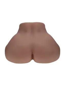 BODYFORMS - CLARA VOSSIN - DUAL ENTRY VIBRATING MASTURBATOR - 6,3 KG / 14.1 LBS - BROWN