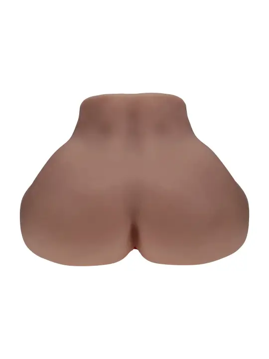 BODYFORMS - CLARA VOSSIN - DUAL ENTRY VIBRATING MASTURBATOR - 6,3 KG / 14.1 LBS - BROWN