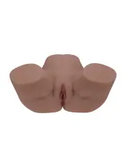 BODYFORMS - CLARA VOSSIN - DUAL ENTRY VIBRATING MASTURBATOR - 6,3 KG / 14.1 LBS - BROWN