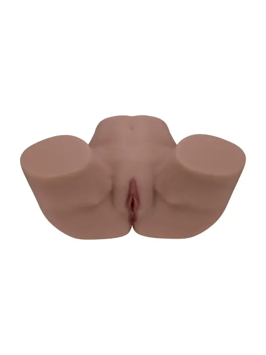 BODYFORMS - CLARA VOSSIN - DUAL ENTRY VIBRATING MASTURBATOR - 6,3 KG / 14.1 LBS - BROWN