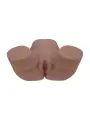BODYFORMS - CLARA VOSSIN - DUAL ENTRY VIBRATING MASTURBATOR - 6,3 KG / 14.1 LBS - BROWN