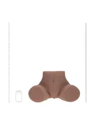BODYFORMS - CLARA VOSSIN - DUAL ENTRY VIBRATING MASTURBATOR - 6,3 KG / 14.1 LBS - BROWN