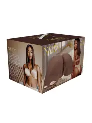 BODYFORMS - CLARA VOSSIN - DUAL ENTRY VIBRATING MASTURBATOR - 6,3 KG / 14.1 LBS - BROWN