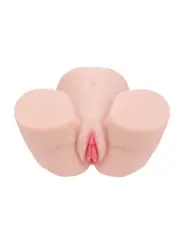 BODYFORMS - VIVICA LENORE - DUAL ENTRY VIBRATING MASTURBATOR - 3,5 KG / 7.7 LBS - FLESH