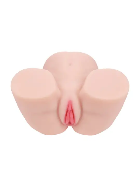 BODYFORMS - VIVICA LENORE - DUAL ENTRY VIBRATING MASTURBATOR - 3,5 KG / 7.7 LBS - FLESH