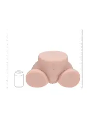 BODYFORMS - VIVICA LENORE - DUAL ENTRY VIBRATING MASTURBATOR - 3,5 KG / 7.7 LBS - FLESH