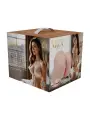 BODYFORMS - VIVICA LENORE - DUAL ENTRY VIBRATING MASTURBATOR - 3,5 KG / 7.7 LBS - FLESH