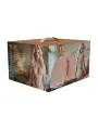 BODYFORMS - RINA BROOKS - DUAL ENTRY VIBRATING MASTURBATOR - 2,4 KG / 5.4 LBS - FLESH