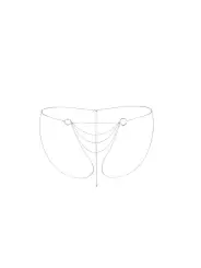 COLAR CORPORAL CULOTTE THE MAGNIFIQUE COLLECTION BIJOUX INDISCRETS PRATEADO
