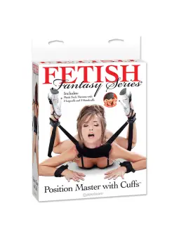 SUPORTE POSITION MASTER COM ALGEMAS FETISH FANTASY SERIES PRETO
