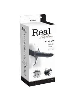 STRAP-ON OCO REAL RAPTURE AIR FEELING 8" PRETO