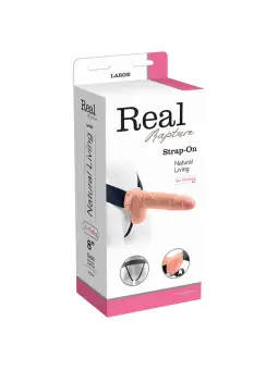 STRAP-ON OCO COM TESTÍCULOS REAL RAPTURE AIR FEELING 8" BRANCO
