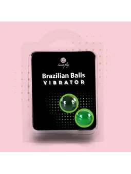 BOLAS LUBRIFICANTES BRAZILIAN BALLS SHOCK EFEITO VIBRADOR 2 X 4GR