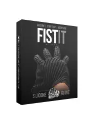 LUVA ESTIMULANTE DE SILICONE FIST IT PRETA