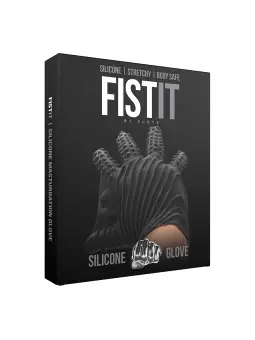 LUVA ESTIMULANTE DE SILICONE FIST IT PRETA