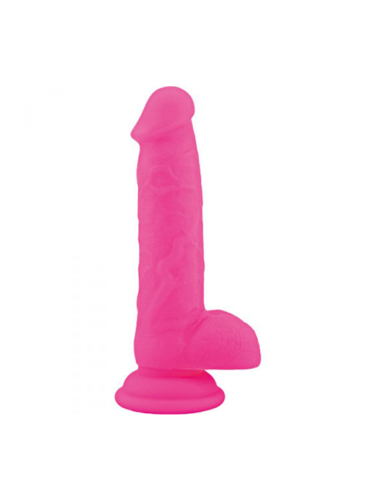 DILDO EM SILICONE REAL SAFE ROD LARGE ROSA