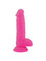 DILDO EM SILICONE REAL SAFE ROD LARGE ROSA