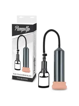 BOMBA PARA O PÉNIS COM MASTURBADOR PUSH TOUCH SENSE PRETA