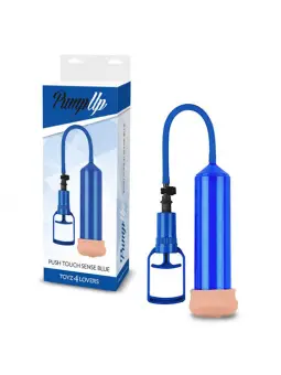 BOMBA PARA O PÉNIS COM MASTURBADOR PUSH TOUCH SENSE AZUL