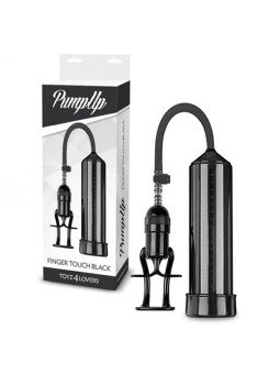 BOMBA PARA O PÉNIS COM RÉGUA FINGER TOUCH PRETA